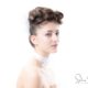 Coiffure de mariée chignon haut